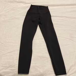 Lululemon Black 7/8 legging size 2
